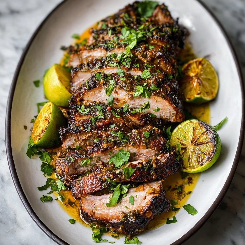 Roasted Cuban Mojo Pork: Flavorful Garlic Citrus Delight Recipe - Recipe Image