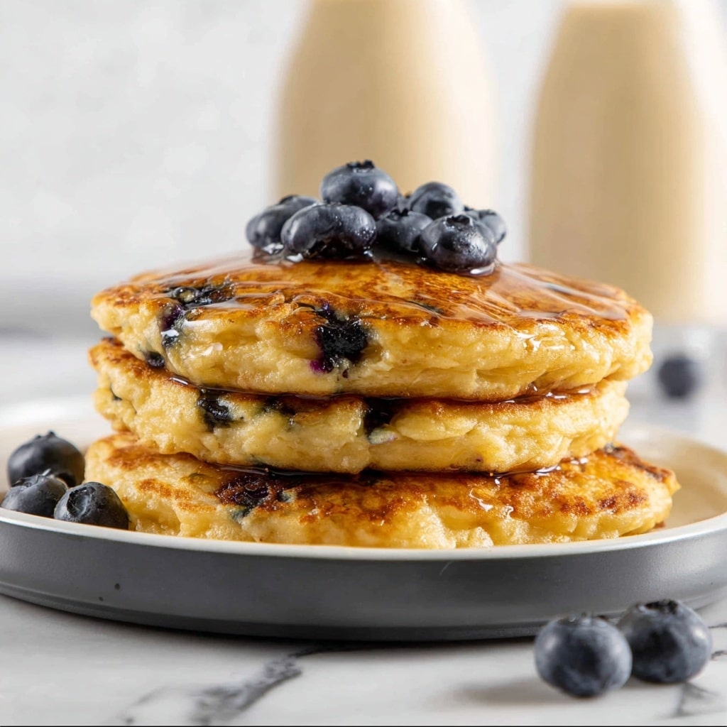 Blueberry Oatmeal Pancakes Recipe - Recipe Image