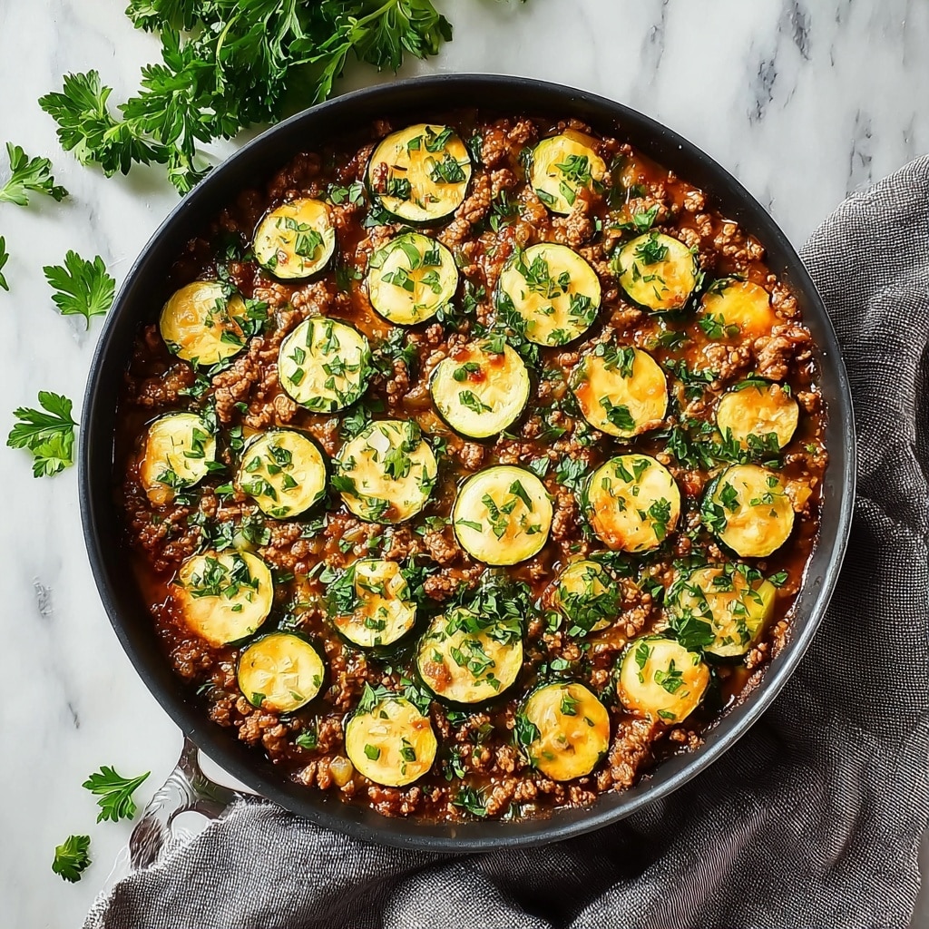 Ground Turkey and Zucchini Skillet Recipe - Recipe Image