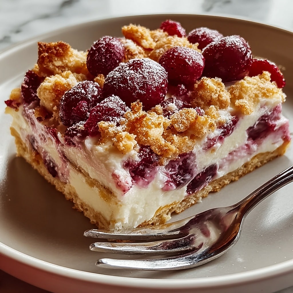 White Chocolate Cranberry Dump Cake Recipe - Recipe Image