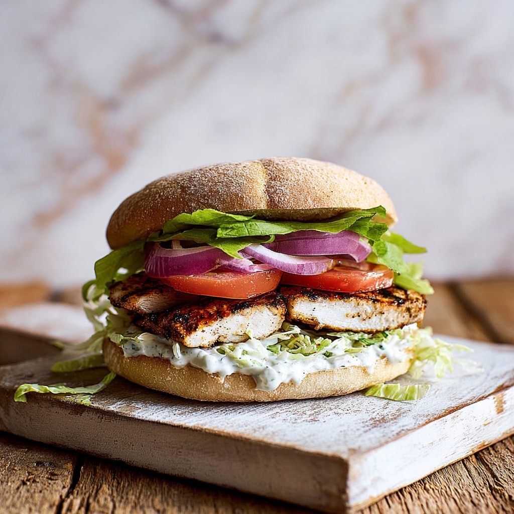 Greek Chicken Burgers Recipe - Recipe Image