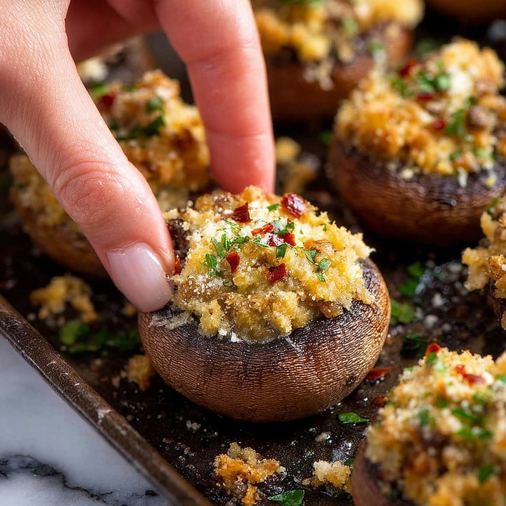 Crab Rangoon Stuffed Mushrooms Recipe - Recipe Image