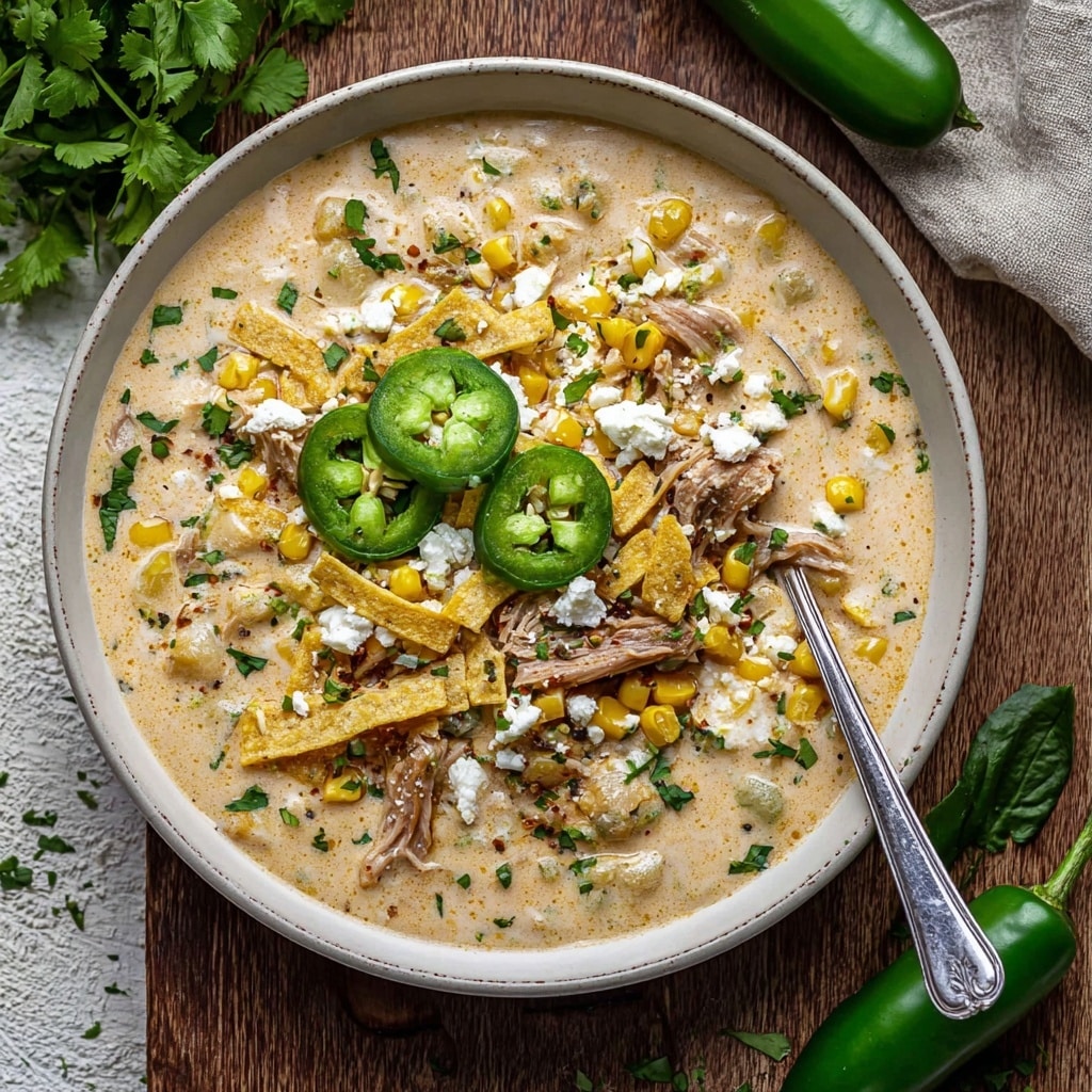 Street Corn White Chicken Chili Recipe - Recipe Image