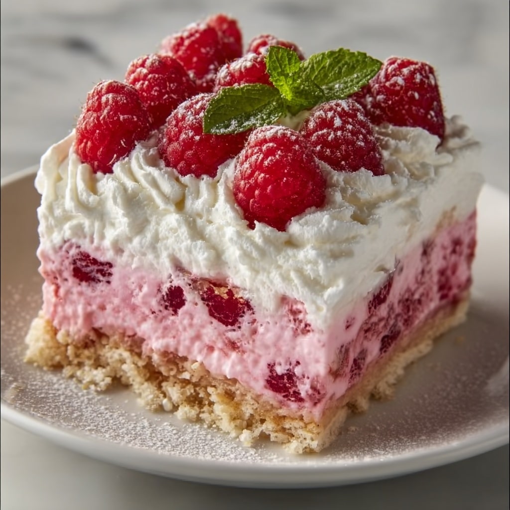 Raspberry Cream Cheese Layer Cake Recipe - Recipe Image