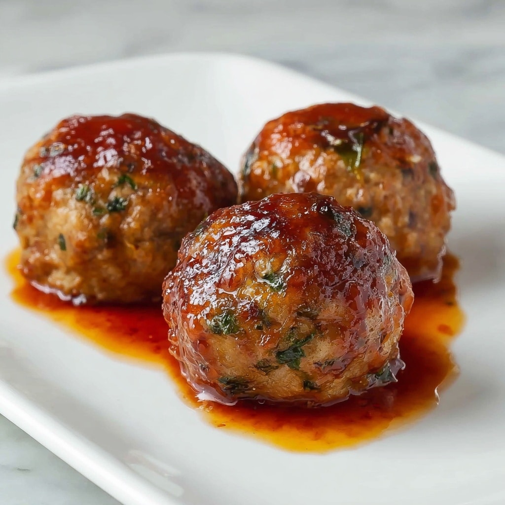 Honey Barbecue Chicken Meatballs Recipe - Recipe Image
