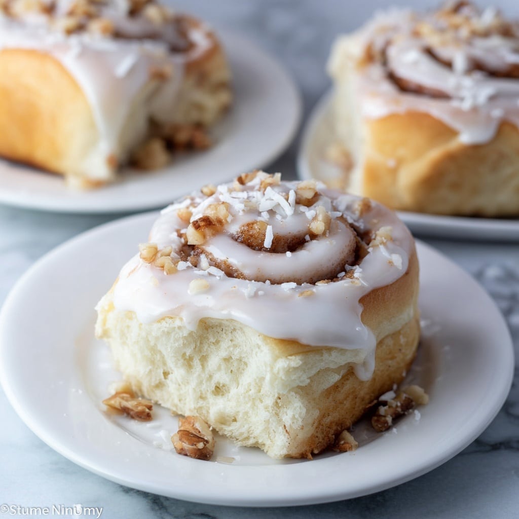 Breakfast Sweet Rolls with Coconut and Toffee Recipe - Recipe Image