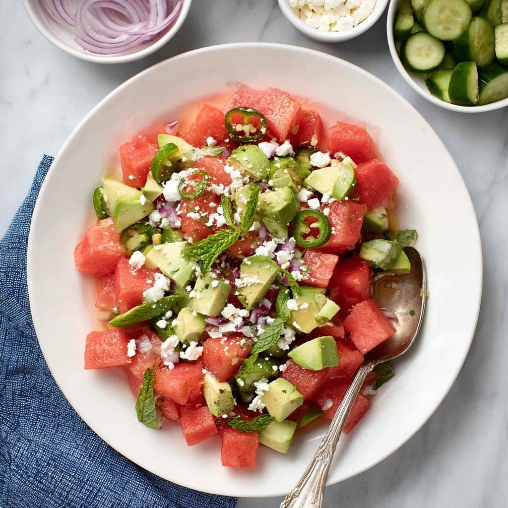 Watermelon Salad with Feta & Mint Recipe
