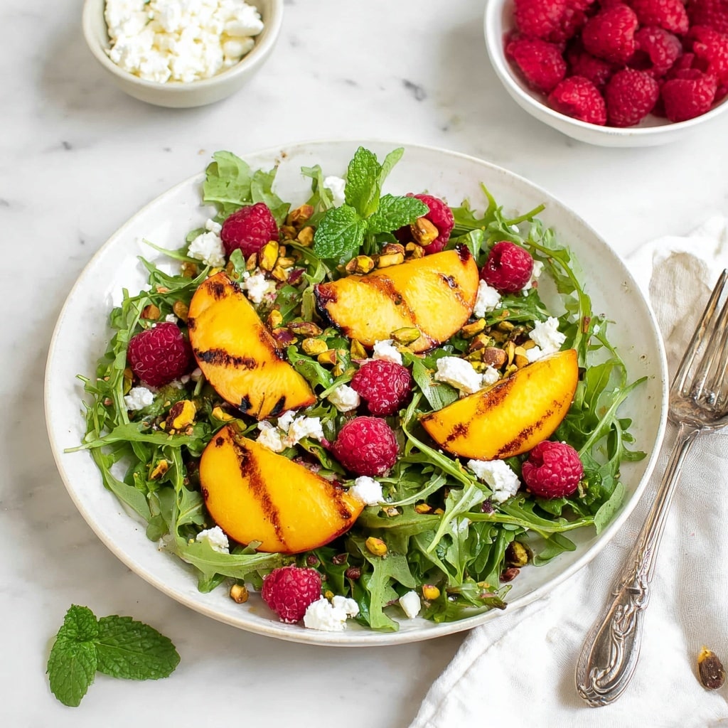 Grilled Nectarine (or Peach) Arugula Salad Recipe - Recipe Image