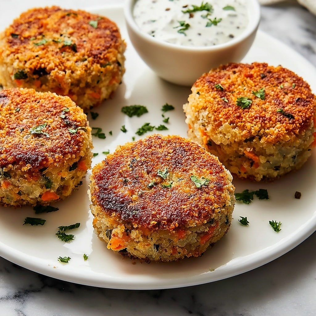 Salmon Croquettes with Spicy Yogurt Dipping Sauce Recipe - Recipe Image