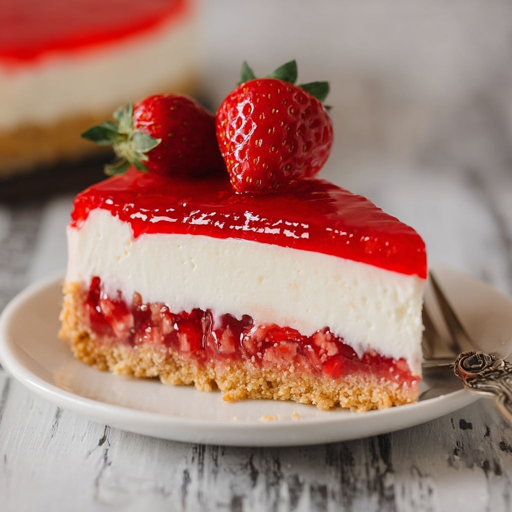 Creamy Strawberry Cheesecake Recipe - Recipe Image