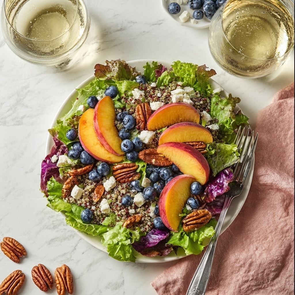 Peach and Blueberry Summer Salad Recipe - Recipe Image