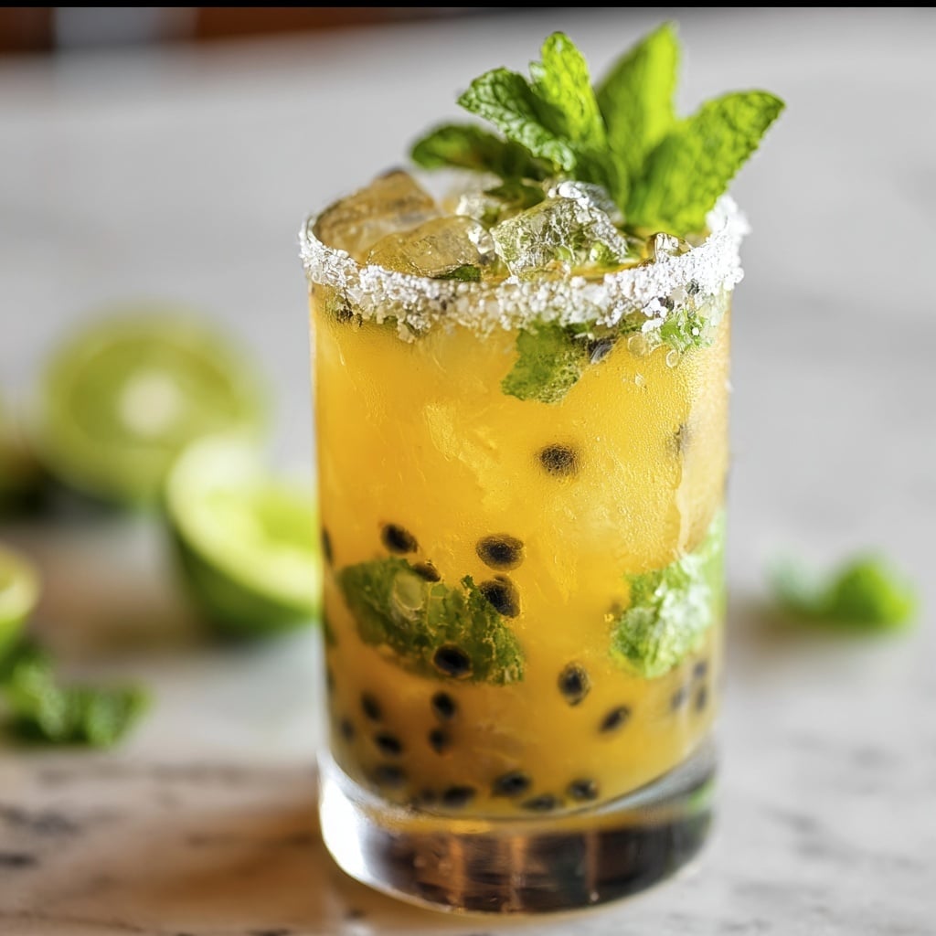 Passion Fruit Mojito – A Refreshing Tropical Delight Recipe - Recipe Image