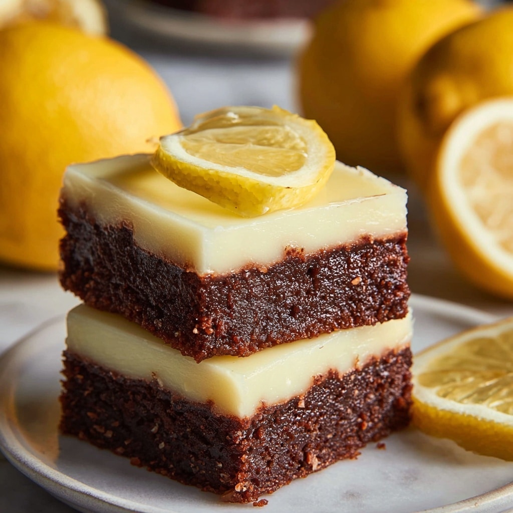 Zesty Lemon Brownies Recipe - Recipe Image