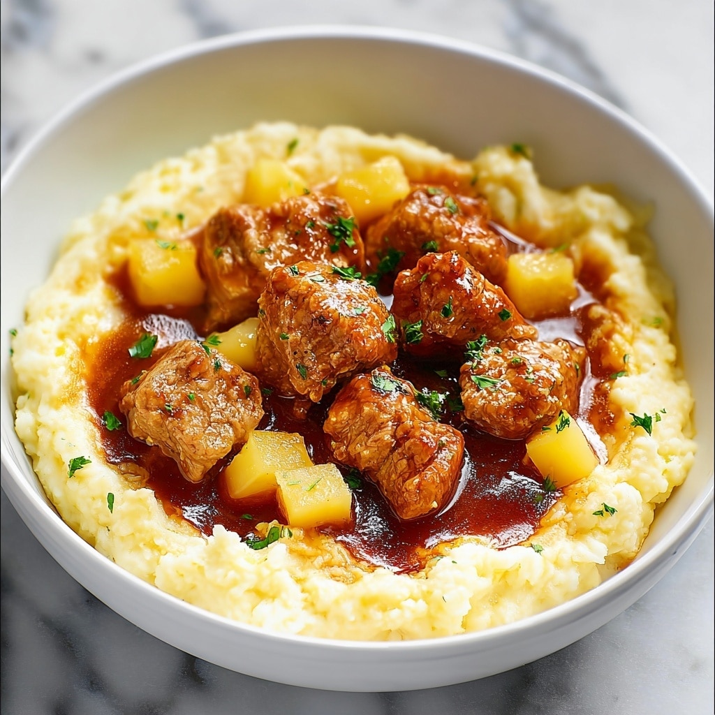 Chicken Mashed Potato Bowls with Cheddar, Corn, and Green Onions Recipe - Recipe Image