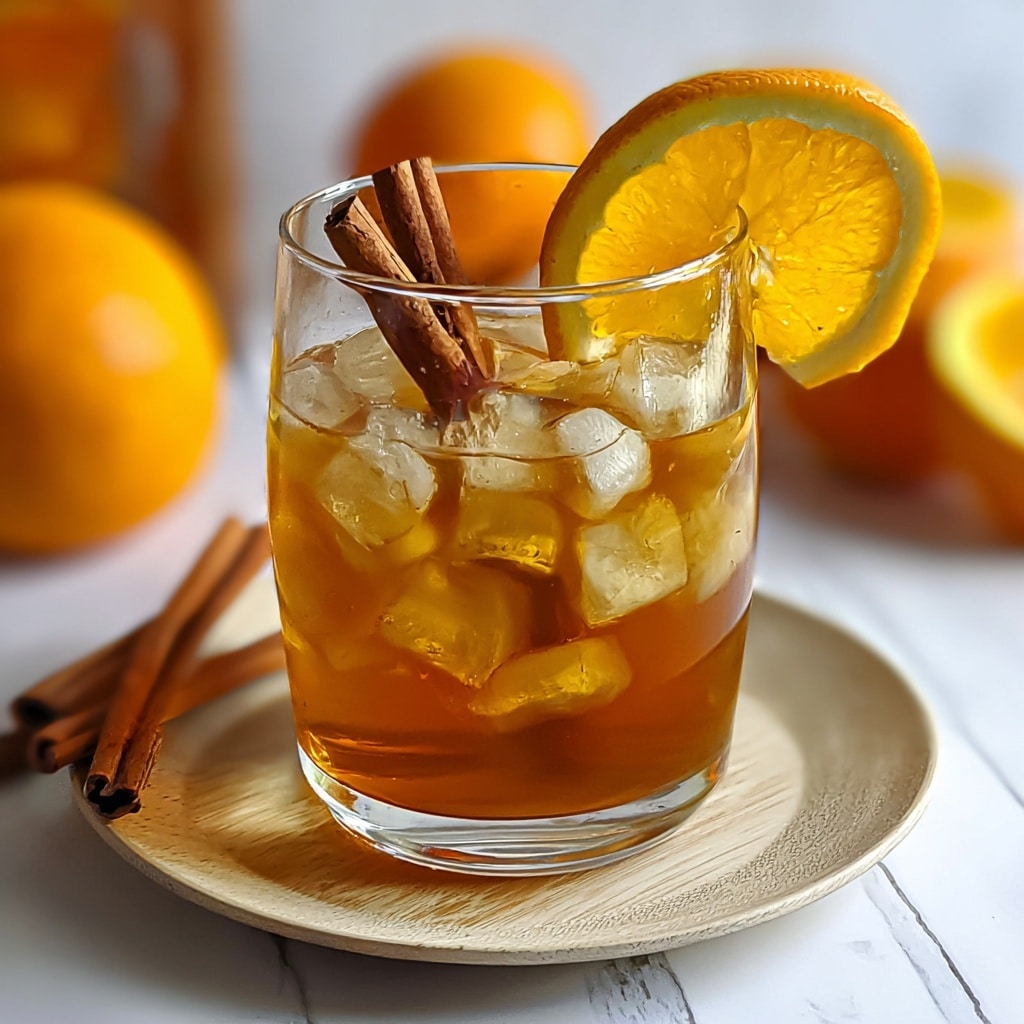 Refreshingly Delicious Orange Cinnamon Iced Tea Recipe - Recipe Image