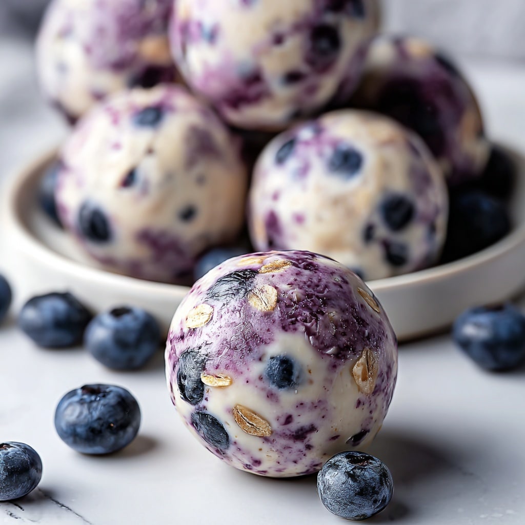 Blueberry Cheesecake Protein Bites Recipe - Recipe Image