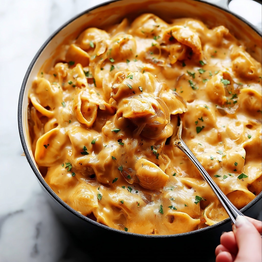Easy French Onion Pasta Recipe - Recipe Image