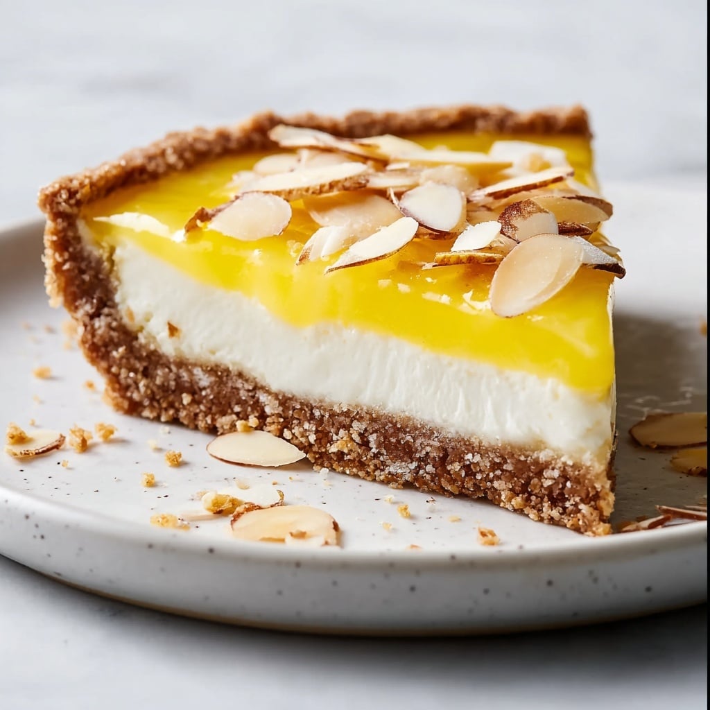 Fresh Lemon Mascarpone Tart with Almond Crust Recipe - Recipe Image