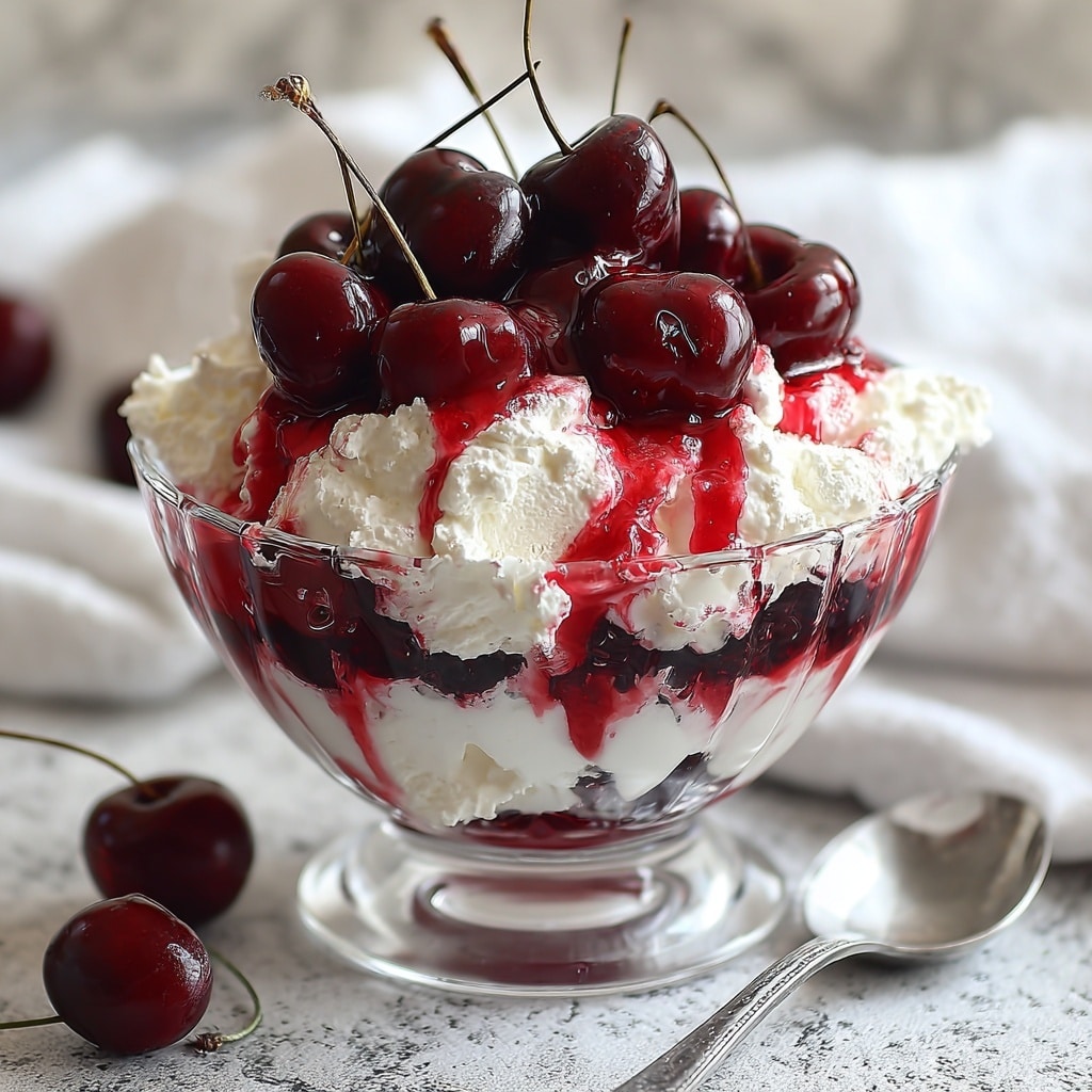 Delectable Cherry Cheesecake Fluff Recipe - Recipe Image