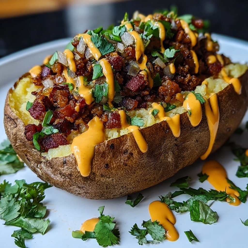 Loaded Baked Potato with Steak Bites Recipe - Recipe Image