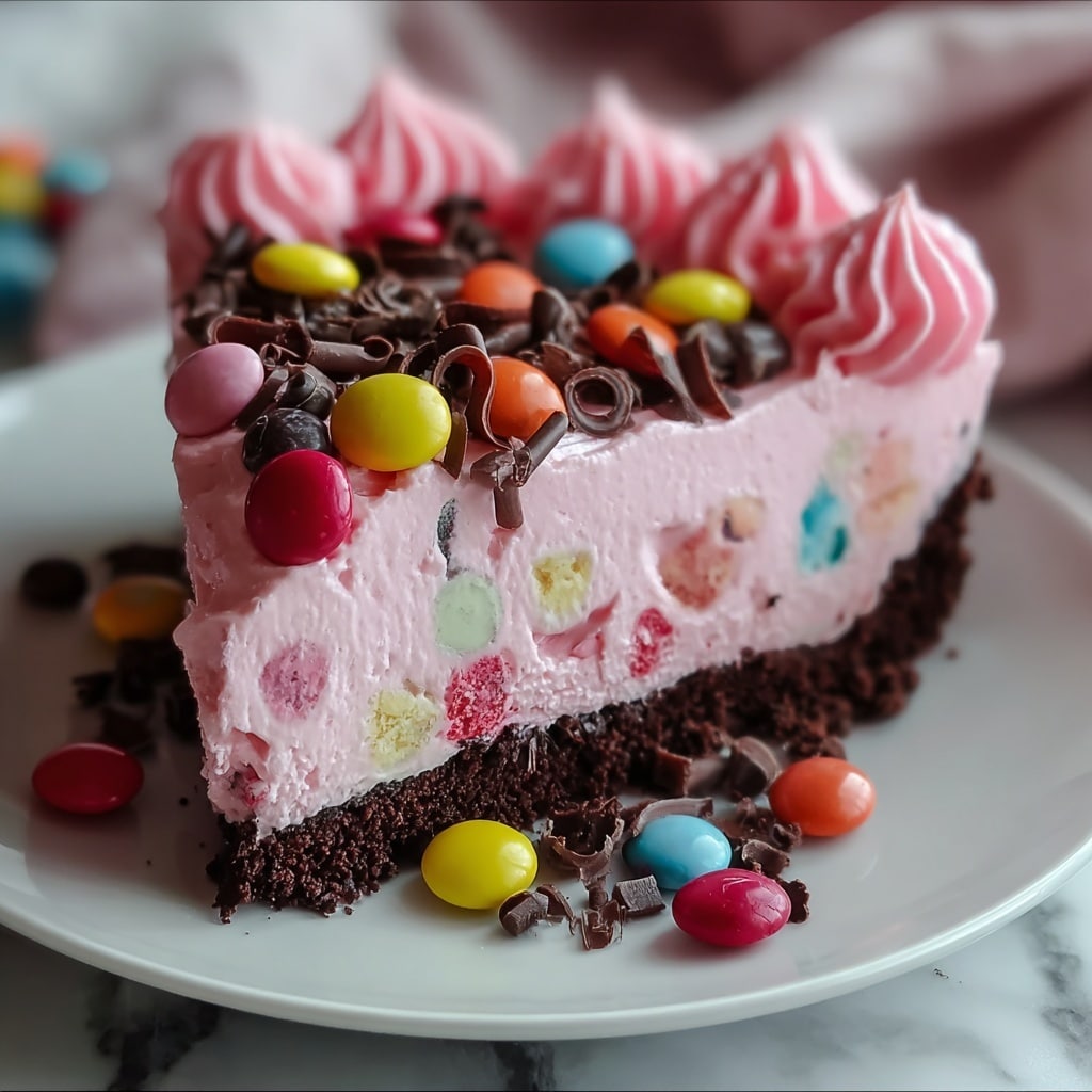 Pink Snickers Cheesecake Recipe - Recipe Image