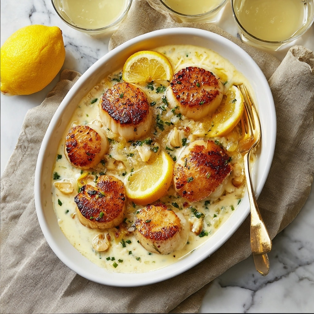 Lemon Butter Scallops Recipe - Recipe Image