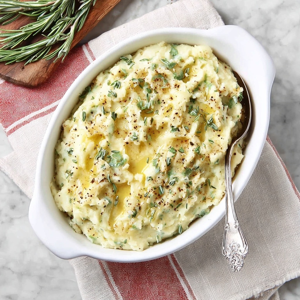 Rosemary Blue Cheese Mashed Potatoes - Recipe Image