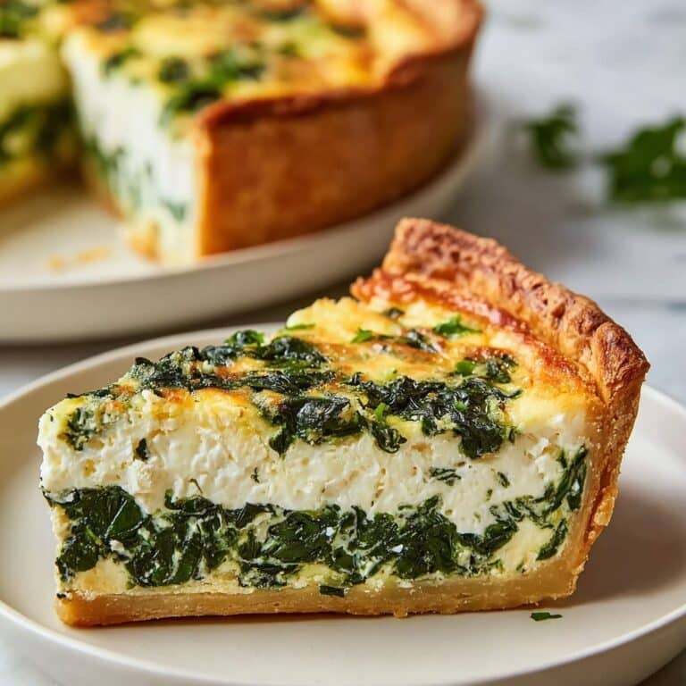 Mediterranean Spinach Cheese Feta Quiche Recipe