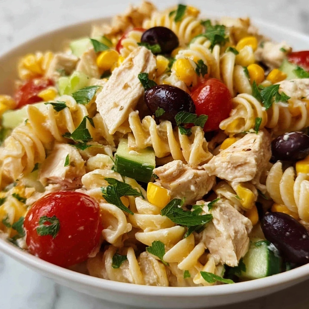 Delicious Waldorf Chicken Pasta Salad for Your Next Cookout Recipe - Recipe Image