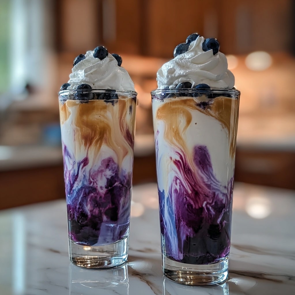 Blueberry Muffin Dirty Soda Recipe - Recipe Image