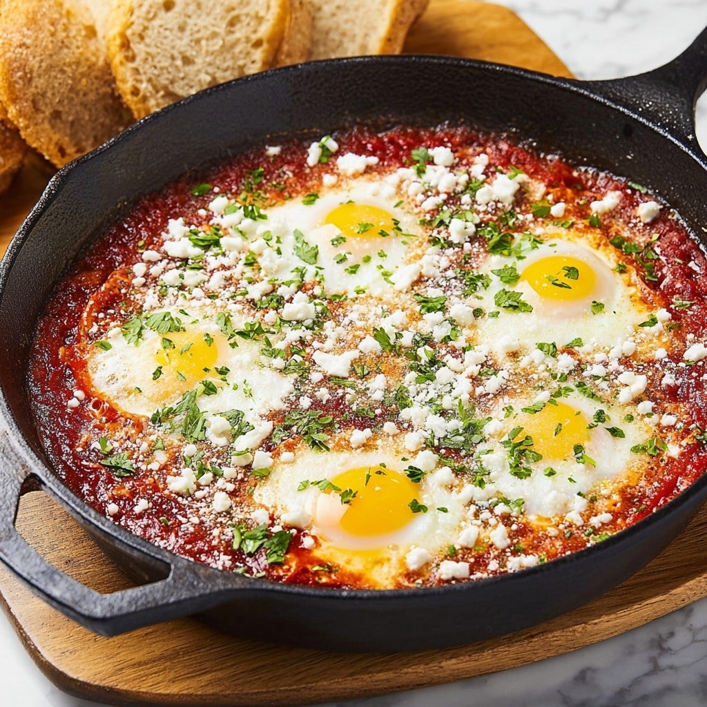 Shakshuka with Chickpeas and Feta Recipe - Recipe Image