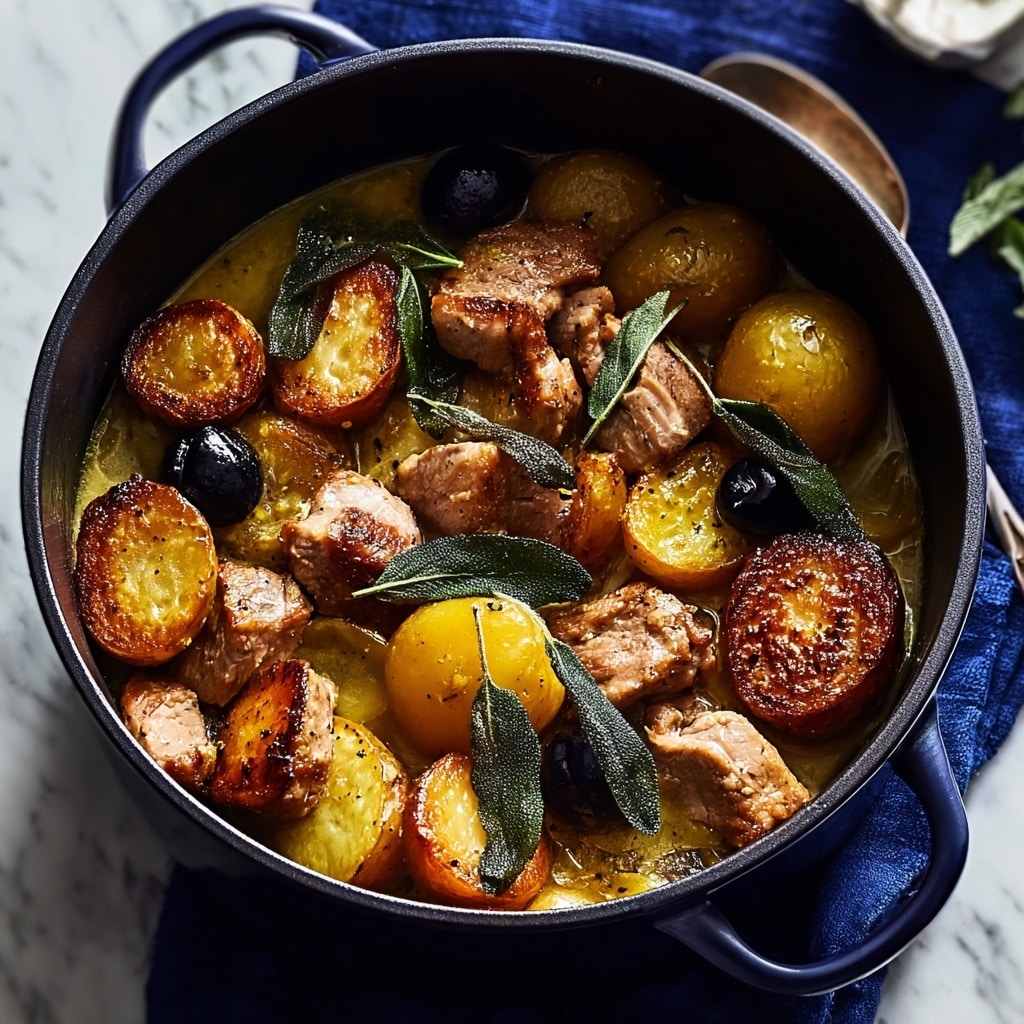 Cozy Slow-Cooked Pork, Cider & Sage Hotpot Recipe - Recipe Image