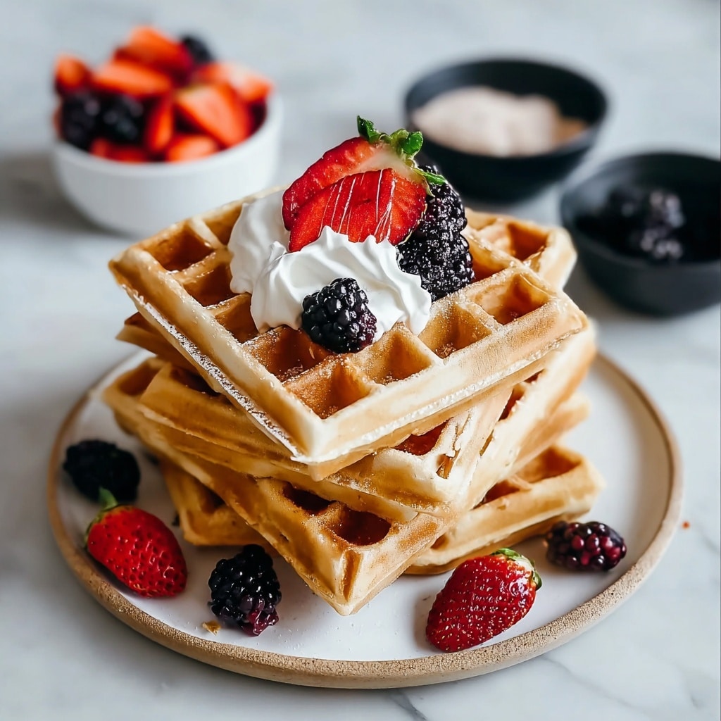 Healthy Protein Waffles in Just 10 Minutes Recipe - Recipe Image