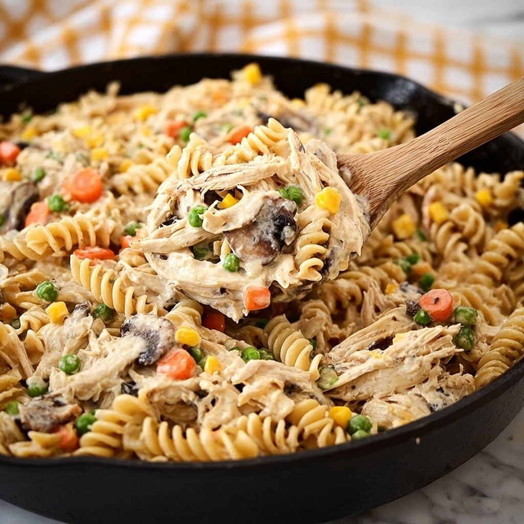 One-Pot Chicken Pot Pie Noodles Recipe - Recipe Image