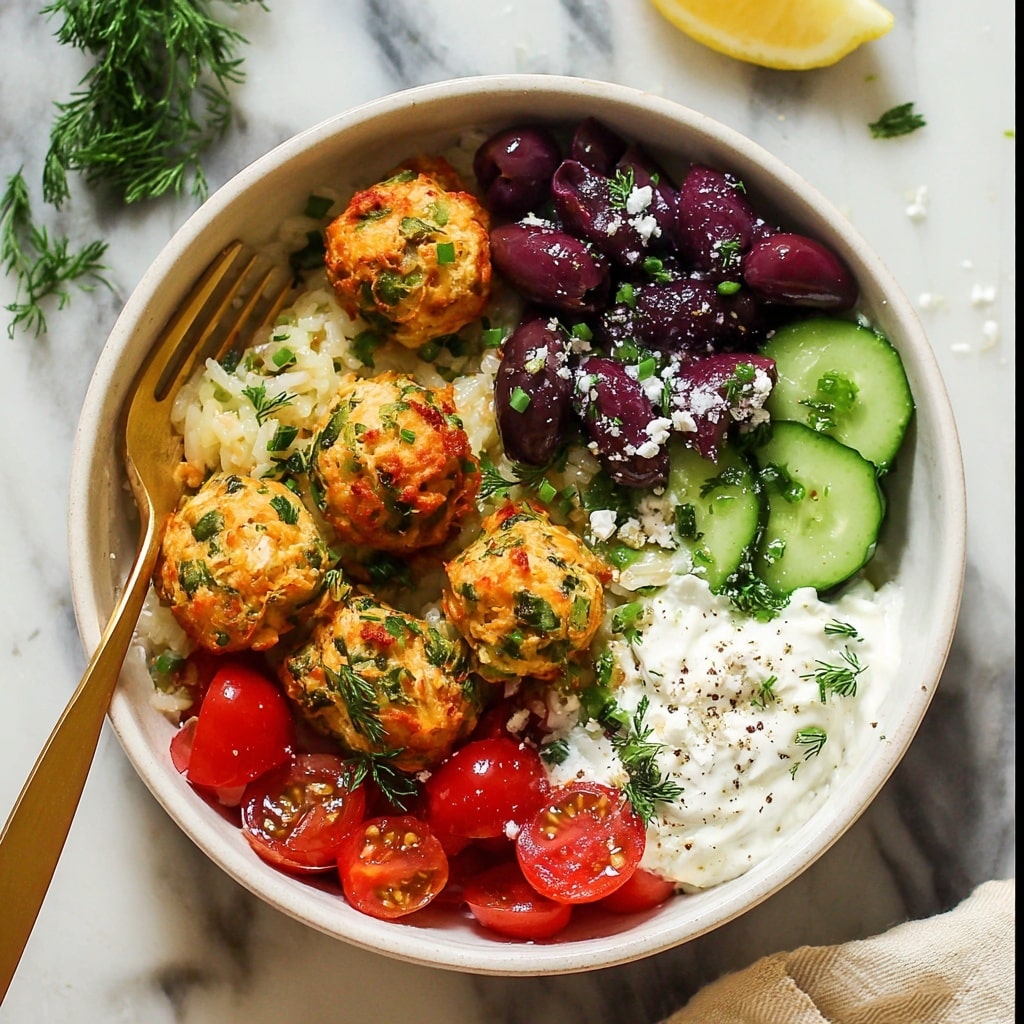 Spinach Feta Turkey Meatballs with Yogurt Sauce Recipe - Recipe Image