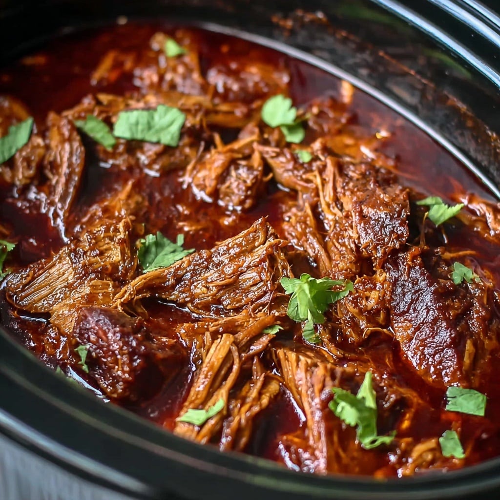 Slow Cooker 4-Ingredient Holiday BBQ Pork Recipe - Recipe Image