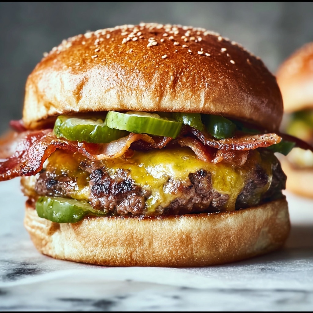 Bacon Hatch Chile Burgers with Smoky Flavor That Wow! Recipe - Recipe Image