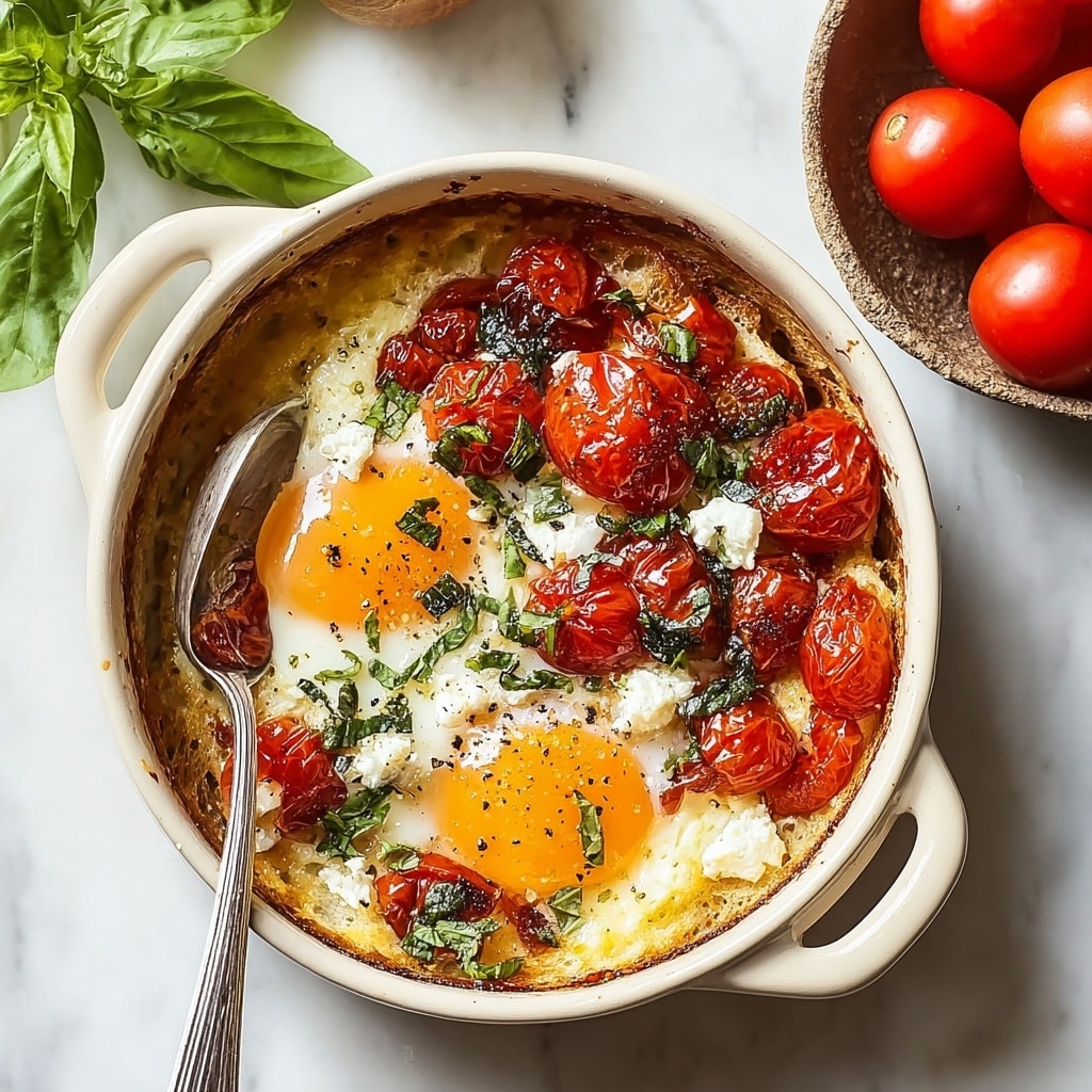 Baked Feta Eggs Recipe for a Flavor-Packed Brunch Delight Recipe - Recipe Image