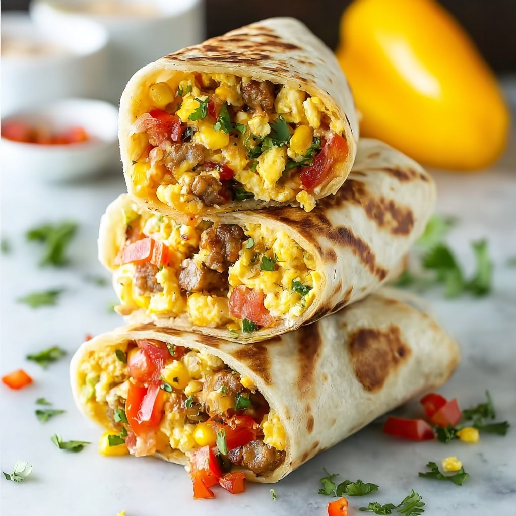 Delicious Freezer Breakfast Burritos for Busy Mornings Recipe - Recipe Image