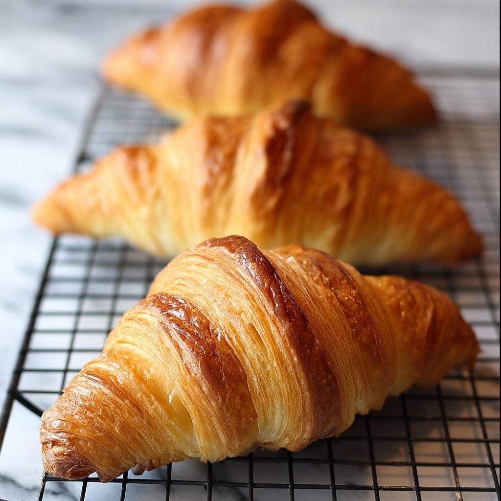 Crusty Flaky Croissants: Step-by-Step Recipe - Recipe Image