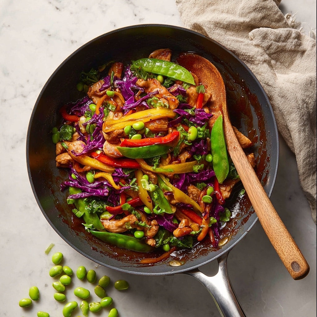 Rainbow Chicken Stir Fry Recipe - Recipe Image