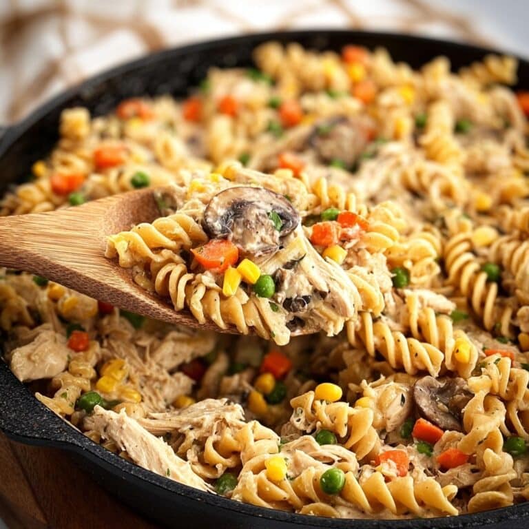 One-Pot Chicken Pot Pie Noodles Recipe