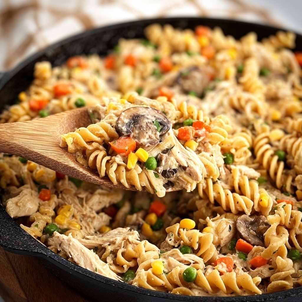 One-Pot Chicken Pot Pie Noodles Recipe