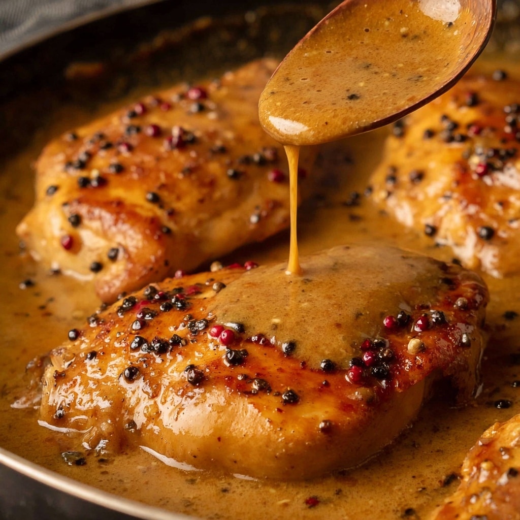JB’s Chicken au Poivre with Creamy Peppercorn Sauce Recipe