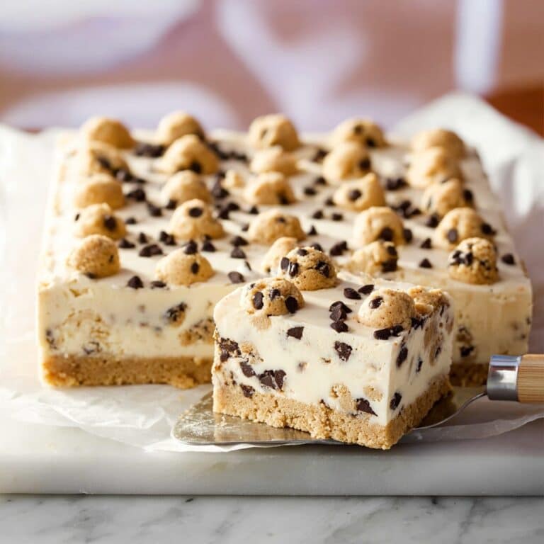 Vegan Cookie Dough Cheesecake Bars Recipe