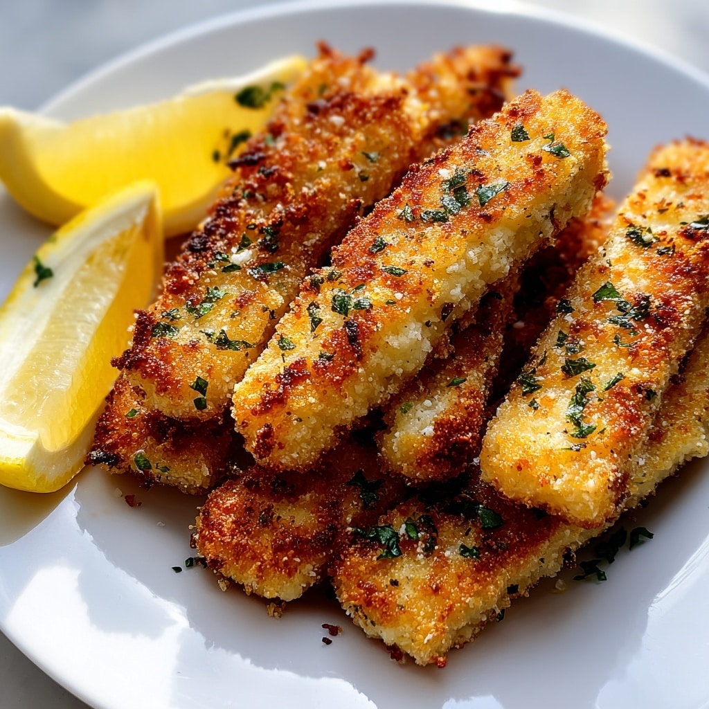 Lemon Garlic Parmesan Chicken Tenders Recipe
