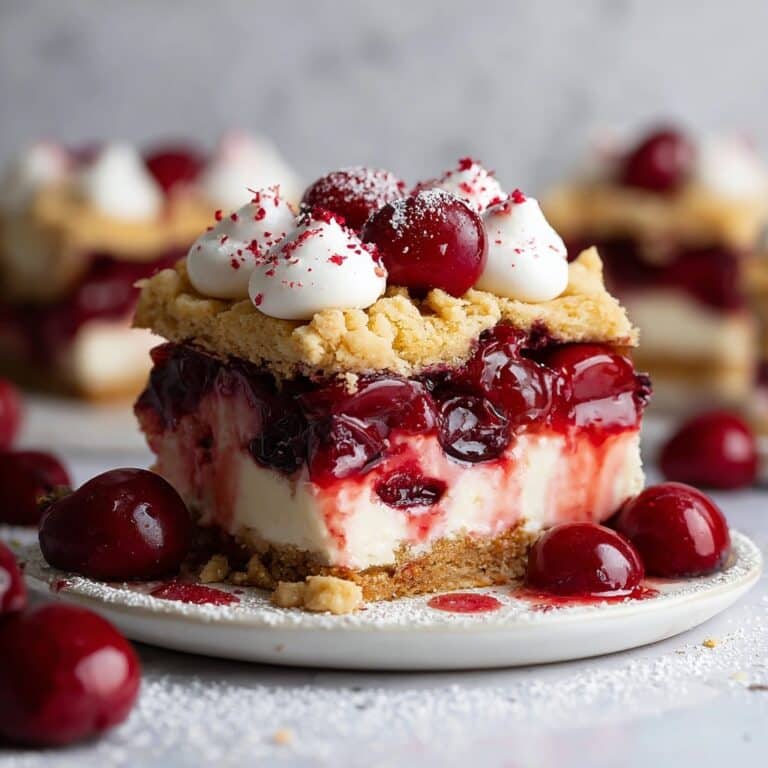 Cherry Pie Bars with Sweet Almond Glaze Recipe