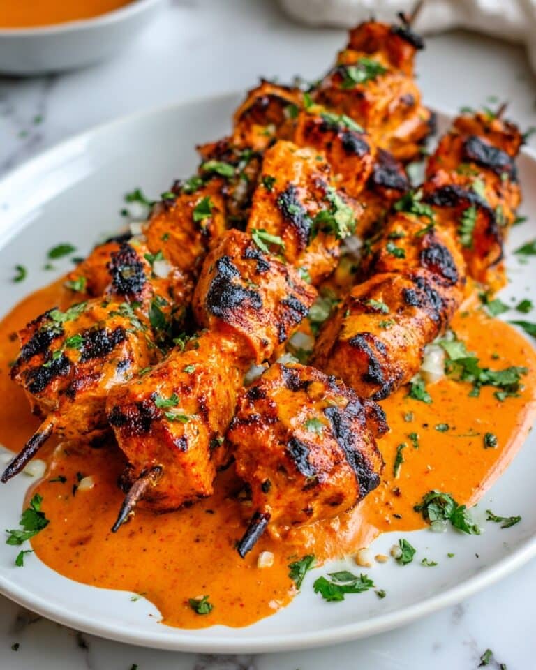 Peri Peri Chicken Skewers with a Butter Sauce Recipe