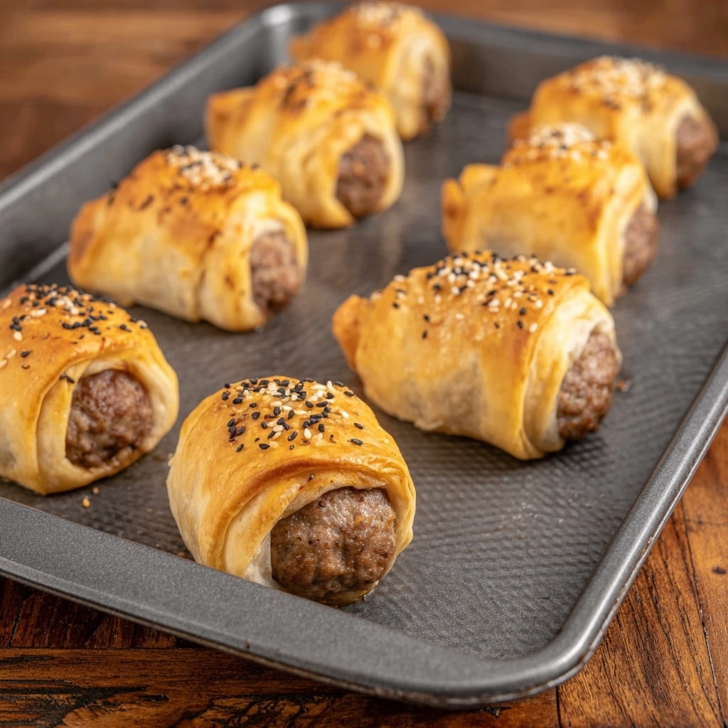 Brats in a Blanket with Cheddar and Everything Bagel Seasoning Recipe