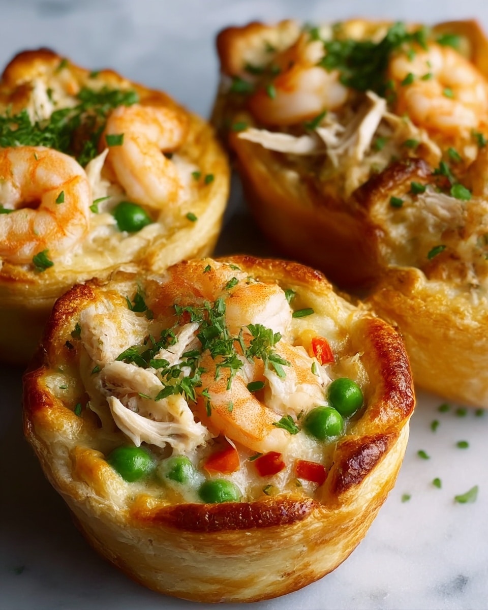 Mini Chicken Pot Pie Muffins Recipe - Recipe Image